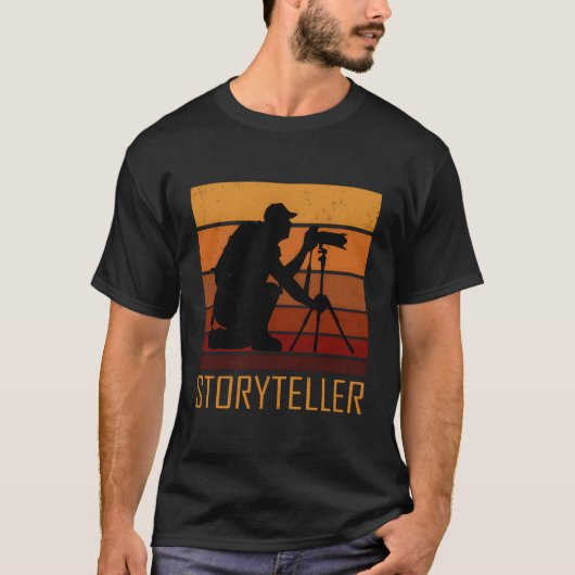 Storyteller  Fotograaf Fotografie Camera T-shirt (Voorkant)