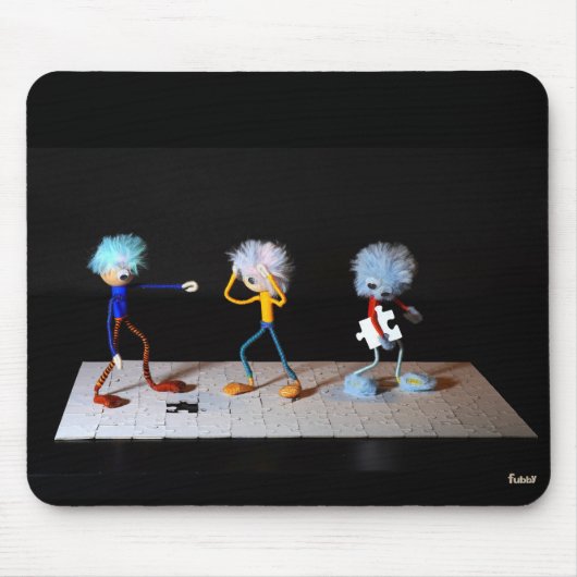 Storytelling puzzelende Fubby's. Muismat (Voorkant)