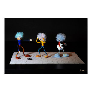 Storytelling puzzelende Fubby's. Perfect Poster