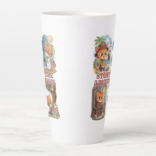 Storytime Adventures – A Journey Through Books Latte Mok (Voorkant)