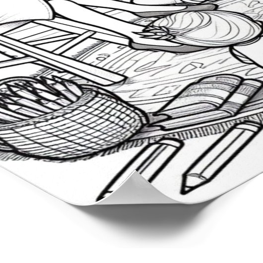 Storytime Circle Kleurplaat Poster (Hoek)