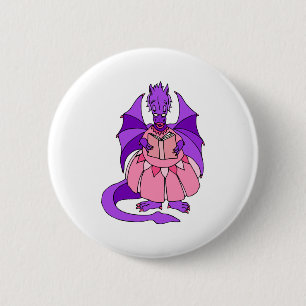 Storytime Dragon Ronde Button 5,7 Cm