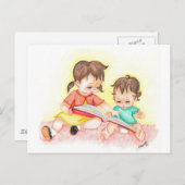 Storytime - Little Loves Art Briefkaart (Voorkant / Achterkant)