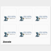 Storytime Mode ON Robot Baby shower Book Labels (Vel)