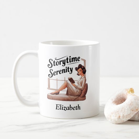 StoryTime Serenity Boek Lover Quote Koffiemok (Met donut)