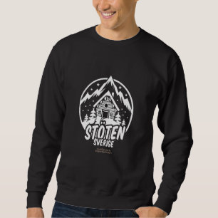 Stöten Sverige Sweden Ski Resort Lettering & Chale Trui