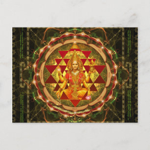 Stotram op Devi Lakshmi - Shri Yantra-Mahalakshmi Briefkaart