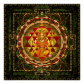 Stotram op Devi Lakshmi - Shri Yantra-Mahalakshmi Perfect Poster (Voorkant)