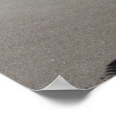 Stoulmate-voetafdrukken in het zand-Poster Poster (Hoek)