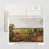 Stour Valley, met de kerk van John Constable Briefkaart (Voorkant / Achterkant)