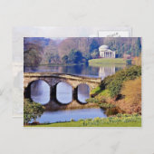 Stourhead Garden, Wiltshire bloemen Briefkaart (Voorkant / Achterkant)