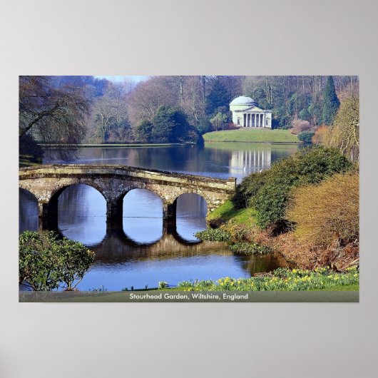 Stourhead Garden, Wiltshire, Engeland Poster (Voorkant)