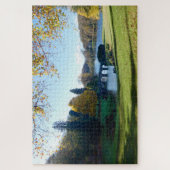Stourhead-meer, uitzicht op het Pantheon. Legpuzzel (Verticaal)