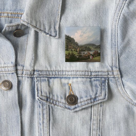 Stourhead Vierkante Button 5,1 Cm (In situ)