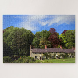 Stourton Cottages. Stourhead Gardens, Verenigd Kon Legpuzzel