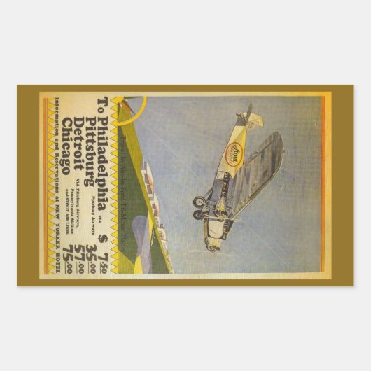 Stout Airlines Rechthoekige Sticker (Voorkant)