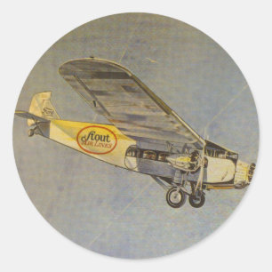 Stout Airlines Ronde Sticker