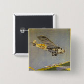 Stout Airlines Vierkante Button 5,1 Cm (Voorkant /achterkant)