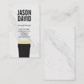 Stout Bier Pint Marmor Variatie Visitekaartje (Voorkant / Achterkant)