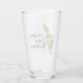 Stout, Braaf of Grinch citaat Glas (Achterkant)