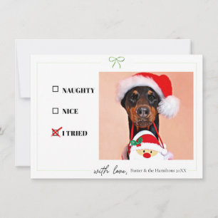 Stout Bravo Ik Heb Het Geprobeerd Hond Foto Grappi Notitiekaartje