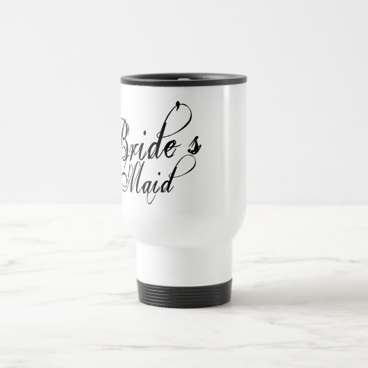 Stout Brute Script - Bruidsmeisje Zwart Reisbeker (Center)