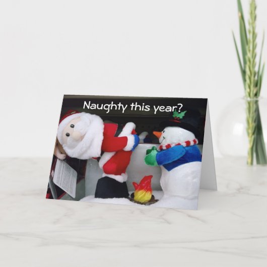 STOUT DIT JAAR? PRIMA MET MIJ! KERSTMIS KAART (Voorkant)