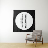 Stout Eenvoudig Aanpasbaar Tekst Sjabloon  Wandkleed (In Situ (horizontaal))