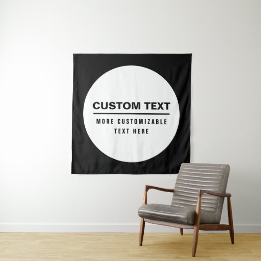 Stout Eenvoudig Aanpasbaar Tekst Sjabloon  Wandkleed (In situ)