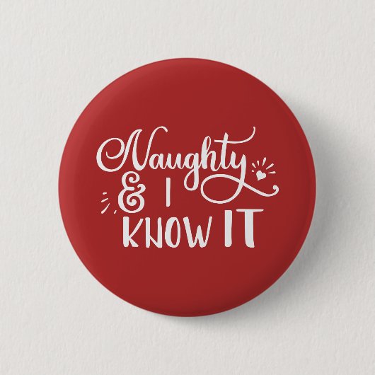 stout en ik weet het Grappige Kerstmis Ronde Button 5,7 Cm (Voorkant)