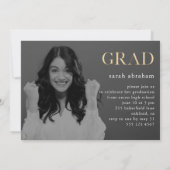 Stout Gefeliciteerd Twee Foto Afstudeerfeest Kaart (Achterkant)