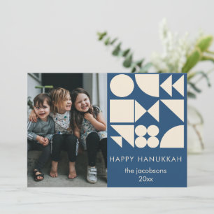 Stout Geometrische Vormen Moderne Aangepaste Hanuk Feestdagenkaart