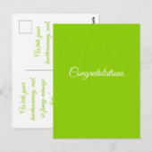 Stout Groene AANPASBAAR Briefkaart (Voorkant / Achterkant)