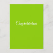 Stout Groene AANPASBARE Briefkaart (Voorkant)