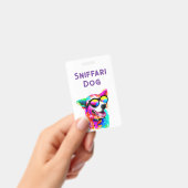 Stout Huisdier Oppas Hondenuitlater QR Code Nood I Badge (Handheld)