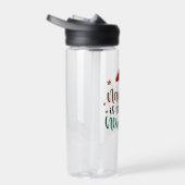 Stout is Het Nieuwe Leuk Funny Kerstman Waterfles (Rechts)