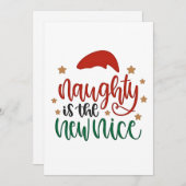 Stout is het nieuwe leuke grappige Kerstman Feestdagenkaart (Voorkant / Achterkant)