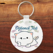 Stout Kawaii Style Kitten  Sleutelhanger (Voorkant)