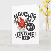 Stout Kerst Elfje Kaart (Gele Bloem)