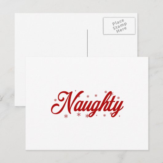 stout kerstpaar feestdagenkaart (Voorkant / Achterkant)