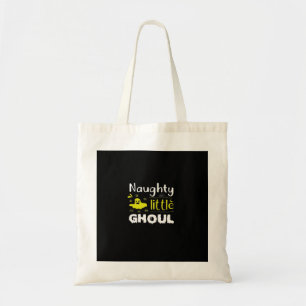 Stout Klein Geestig Halloween-ontwerp Tote Bag