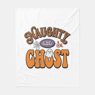 Stout Klein Spookje Vintage Halloween T-shirt Ontw Fleece Deken
