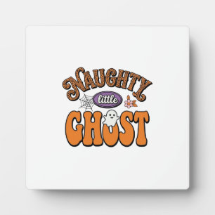 Stout Klein Spookje Vintage Halloween T-shirt Ontw Fotoplaat
