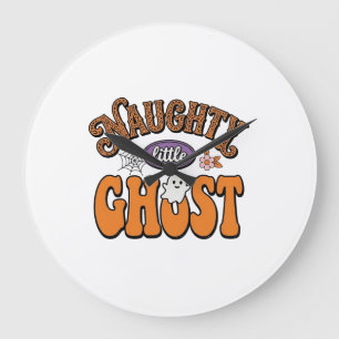 Stout Klein Spookje Vintage Halloween T-shirt Ontw Grote Klok