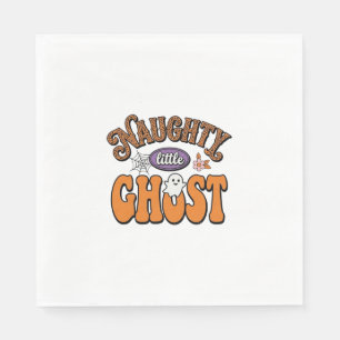 Stout Klein Spookje Vintage Halloween T-shirt Ontw Servet