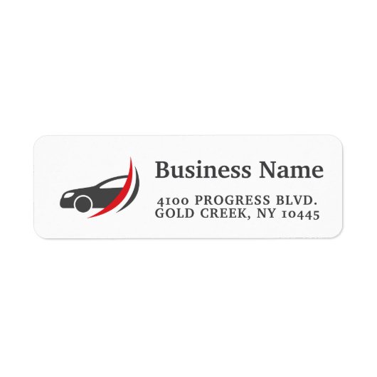 Stout Label voor Autodeetailhandel Verpakking (Voorkant)