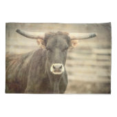 STOUT LONGHORN STEER PILLOWCASE KUSSENSLOOP (Achterkant)