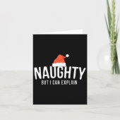 Stout Maar Ik Kan Grappige Kerst Koppels Uitleggen Kaart (Voorkant)