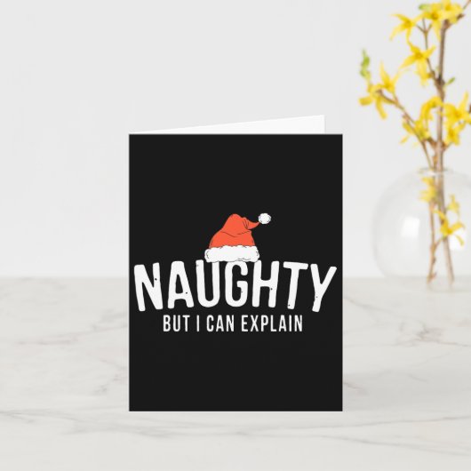 Stout Maar Ik Kan Grappige Kerst Koppels Uitleggen Kaart (Gele Bloem)