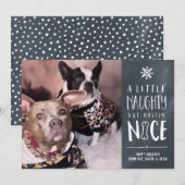 Stout maar Schattig | Korte Kerstkaart met Huisdie (Voorkant / Achterkant)